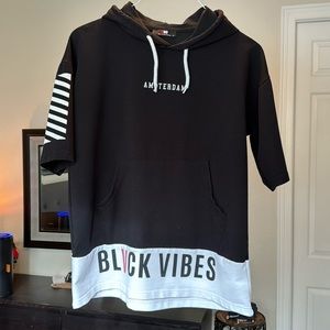 BRO Amsterdam black and white hoodie shirt